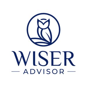 Wiser Advisor Group -Main - Blue Logo White Background + words